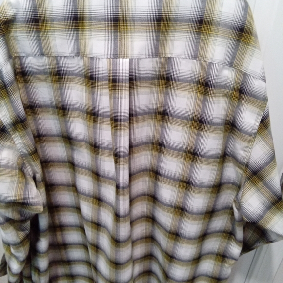 DIXXON Flannel CO- The Sublime, Gold, Black, White & Blue Plaid Mens Size 5XL - Picture 5 of 14